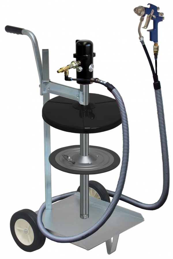 pneuMATO 55 - LubeJet, mobile<br>for 25 kg kegs, Inner-Ø 300-335 mm