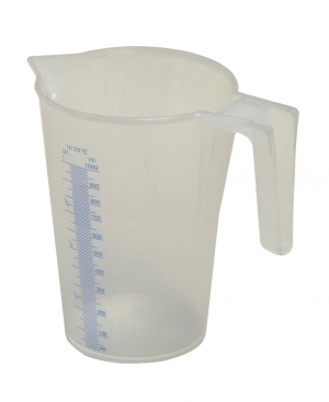 Plastic oil measuring jug, graduated<br>Type J-PP 100   1 litre